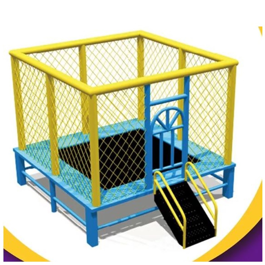 Kids Trampoline Square 10.5*10.5 Feet