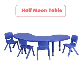 Half Moon Table (Blue)